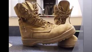 USMC boot cleaning video [upl. by Stratton]