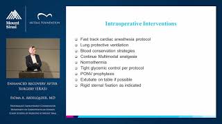 Enhanced Recovery After Surgery ERAS [upl. by Davis]