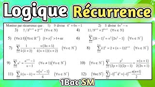 Raisonnement par Récurrence  Logique mathématique 1Bac SM  Exercices Corrigés [upl. by Atiuqehs]