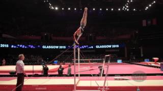 THORSDOTTIR Eythora NED  2015 Artistic Worlds  Qualifications Uneven Bars [upl. by Stoughton]