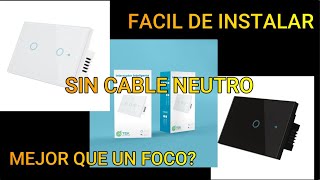 💡Apagador inteligente SIN CABLE NEUTRO instalación super sencilla Tek Solution [upl. by Proudman]