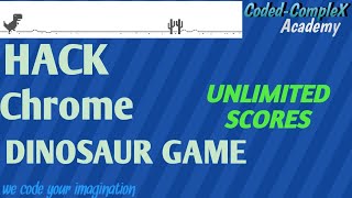 Hack the google chrome dino game [upl. by Etram]