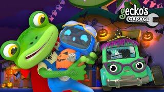 Geckos Garage is HAUNTED  Halloween Cartoons  Geckos Garage｜Funny Cartoon For Kids [upl. by Drhcir5]