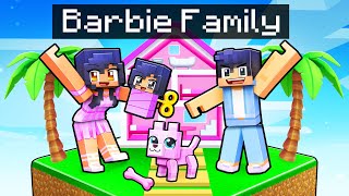 Having a BARBIE FAMILY in Minecraft [upl. by Timothee]