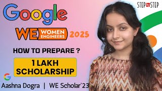 Google WE Program 2025  1 Lakh Scholarship 💰 Google [upl. by Terina549]