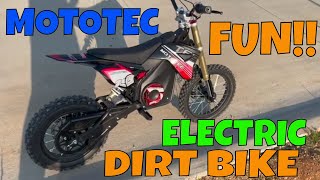 MotoTec ElectricBicycles MotoTec 48v Pro Electric Dirt Bike 1500w  Review amp Demo [upl. by Ffilc]