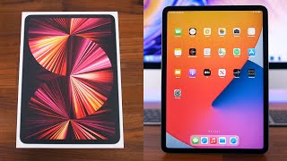 Apple iPad Pro 11Inch 2021 Unboxing and First Look [upl. by Apostles]