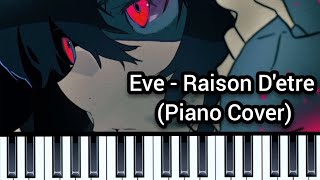 Eve  Raison Detre Piano Cover 4K [upl. by Pelligrini288]