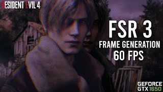 Install FSR 3 frame gen in Resident evil 4  60 FPS GTX 1650 Laptop lossless scaling [upl. by Anyer]