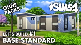 Die Sims 4 Haus bauen ohne Packs  Base Standard 1  Lets Build deutsch [upl. by Wengert341]