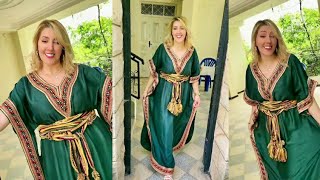 la nouvelle robe KABYLE de ghania Michel style simple avec galon KABYLE [upl. by Anale611]