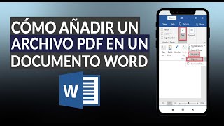 Word Cómo Insertar o Añadir un Archivo PDF en un Documento  Guía Rápida [upl. by Ecinaj]