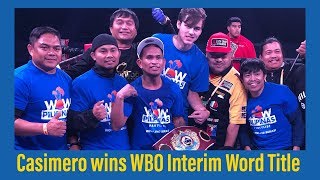 FULL FIGHT JOHN RIEL CASIMERO WINS WBO TITLE via 12TH ROUND TKO [upl. by Palermo]