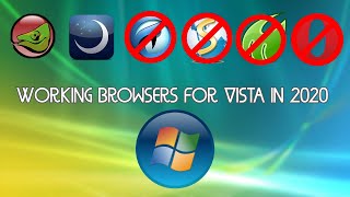 Working Browsers for Vista 2020 KMeleon Lunascape  More [upl. by Clippard]