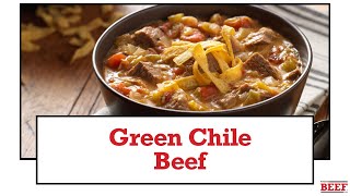 Pressure Cooker Green Chile Beef Recipe [upl. by Neivad25]