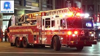 Full House Response FDNY Engine 54  Ladder 4  Battalion 9 [upl. by Dovev]