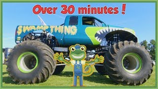 Gecko Meets a Monster Truck and More Vehicles For Children  Geckos Real Vehicles [upl. by Auberta]