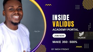 VALIDUS INSIDE ACADEMY PORTAL [upl. by Inaboy325]