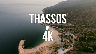 🇬🇷 The Beauty of Thassos Island in 4K [upl. by Ilojna]