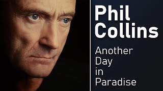 Phil Collins  Another Day In Paradise Lyrics Video [upl. by Antrim761]