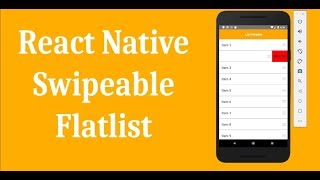 React Native Swipeable Flatlist with Animations  Performance Improved [upl. by Gerrald542]