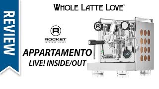 Review Rocket Espresso Appartamento Machine Live [upl. by Samau]