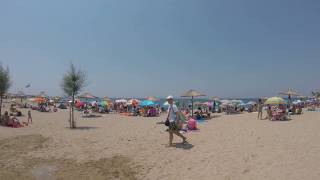 Glyfada Public Beach on the Athens Coast  Athens Greece [upl. by Etnovahs]