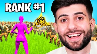 Worlds BEST Fortnite Player VS 100 Defaults [upl. by Yelich]