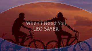 When i need you Leo Sayer with lyrics  HQ [upl. by Glantz]