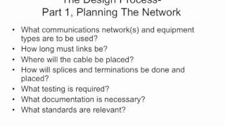 FOA Lecture 9 Fiber Optic Network Design Part 1 [upl. by Paris127]