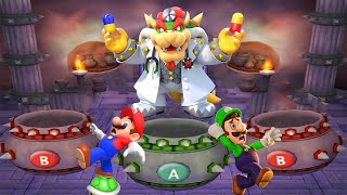 Mario Party Series  Bowser Minigames  Mario vs Wario vs Yoshi vs Waluigi [upl. by Quillan]