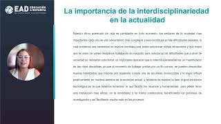 INTERDISCIPLINARIEDAD EN LA EDUCACION [upl. by Niatsirhc]