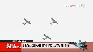 FAP ofrece espectáculo aéreo durante la Gran Parada Militar [upl. by Ahsetra430]