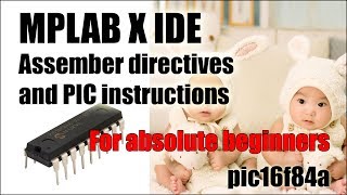 PIC16f84A instructions include file and assembler directives for beginners [upl. by Lengel]