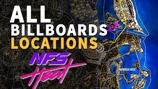 Need for Speed Heat  ALL Collectibles Billboards Flamingos Street Art Locations [upl. by Eemak341]