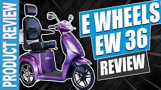 💥E Wheels EW 36 Scooter Review Video [upl. by Yeltnarb]