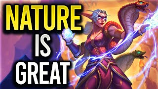 NATURE IS SO STRONG NEW BUILD  Hearthstone PVP Mercenaries Gameplay  Nature Comp Guide [upl. by Witty519]