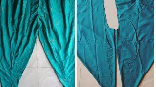 Tulip salwar cutting and stitching Designer salwar pant kaise banaye 🌹🌹 [upl. by Golub180]