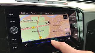 NAVIGATION VW PASSAT 2018 QUICK WALKTHROUGH [upl. by Haduhey]