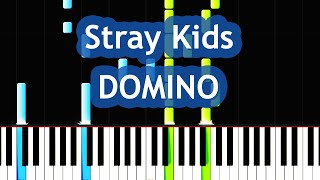 Stray Kids  DOMINO Piano Tutorial [upl. by Terryn]