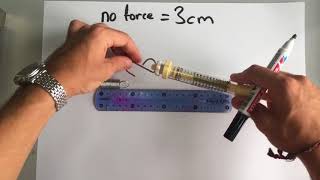 GCSE Physics  Forces 3  Force and Hookes Law [upl. by Jeffries]