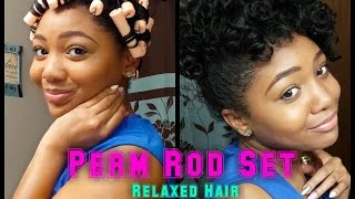 Perm Rod Set  Relaxed Hair  TWIST amp CURL METHOD  Bantu Knots [upl. by Aran754]