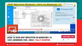 RDP Wrapper Worked 100 on Windows 10 Ver 20H2 [upl. by Devehcoy]