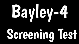 Bayley4 Screening Test  Bayley Scales of Infant and Toddler Development [upl. by Yclehc620]