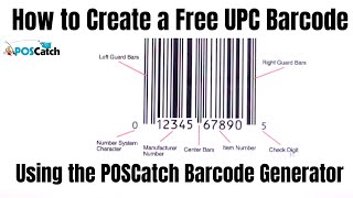 How to Create a Free UPC Barcode Using the POSCatch Barcode Generator [upl. by Romito]