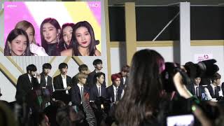 181220 NCT × WANNA ONE REACTION RED VELVET  BUTTERFLIES POWER UP KOREAN POPULAR MUSIC AWARDS [upl. by Lipman500]