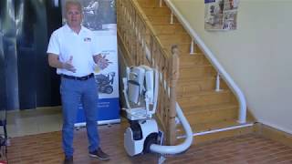 Flow 2 Curved Stairlift Demonstration [upl. by Eniluap]