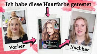 Loreal Preference Haarfarbe aus der Drogerie getestet 71 Hamburg kühles Mittelblond [upl. by Freeborn201]