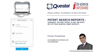 QUESTEL ORBIT  Patent Search Report  Export [upl. by Nosyarg]