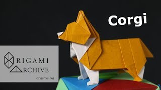 Origami Corgi Clear Instructions [upl. by Aihtiekal]